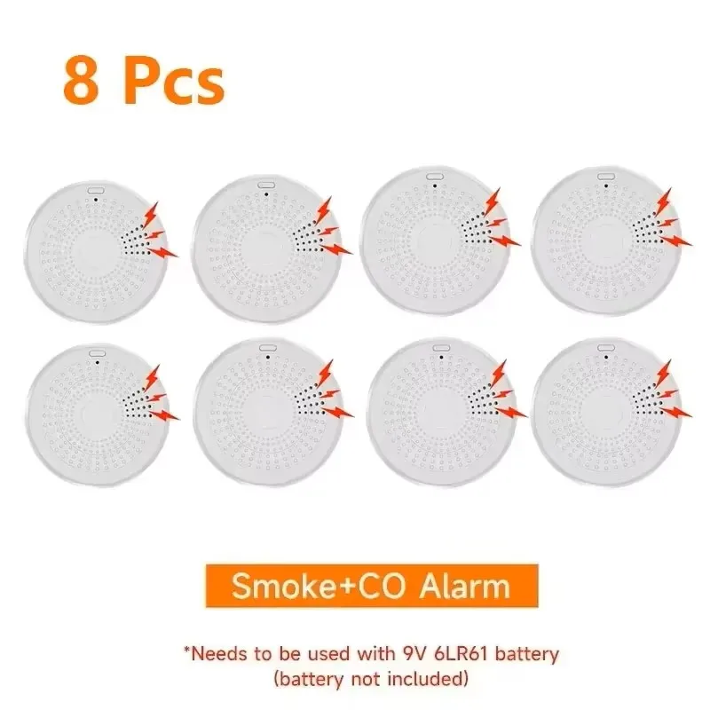 Tuya WiFi 2 in 1 CO & Smoke Detector Smart Life APP Control 85DB Sound Light Alarm Home Security - Image 9