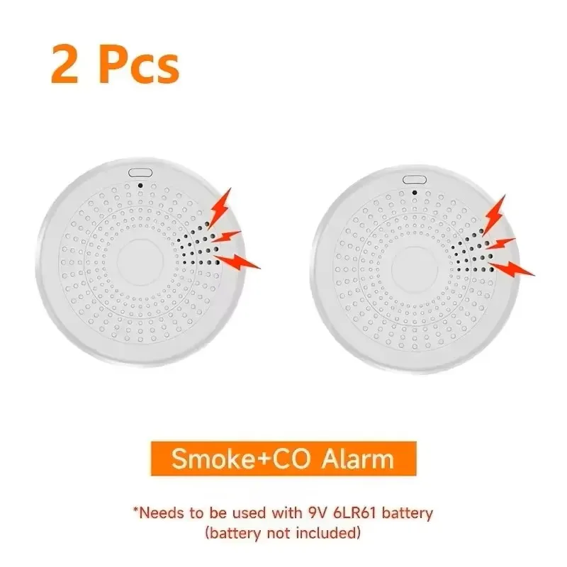 Tuya WiFi 2 in 1 CO & Smoke Detector Smart Life APP Control 85DB Sound Light Alarm Home Security - Image 7