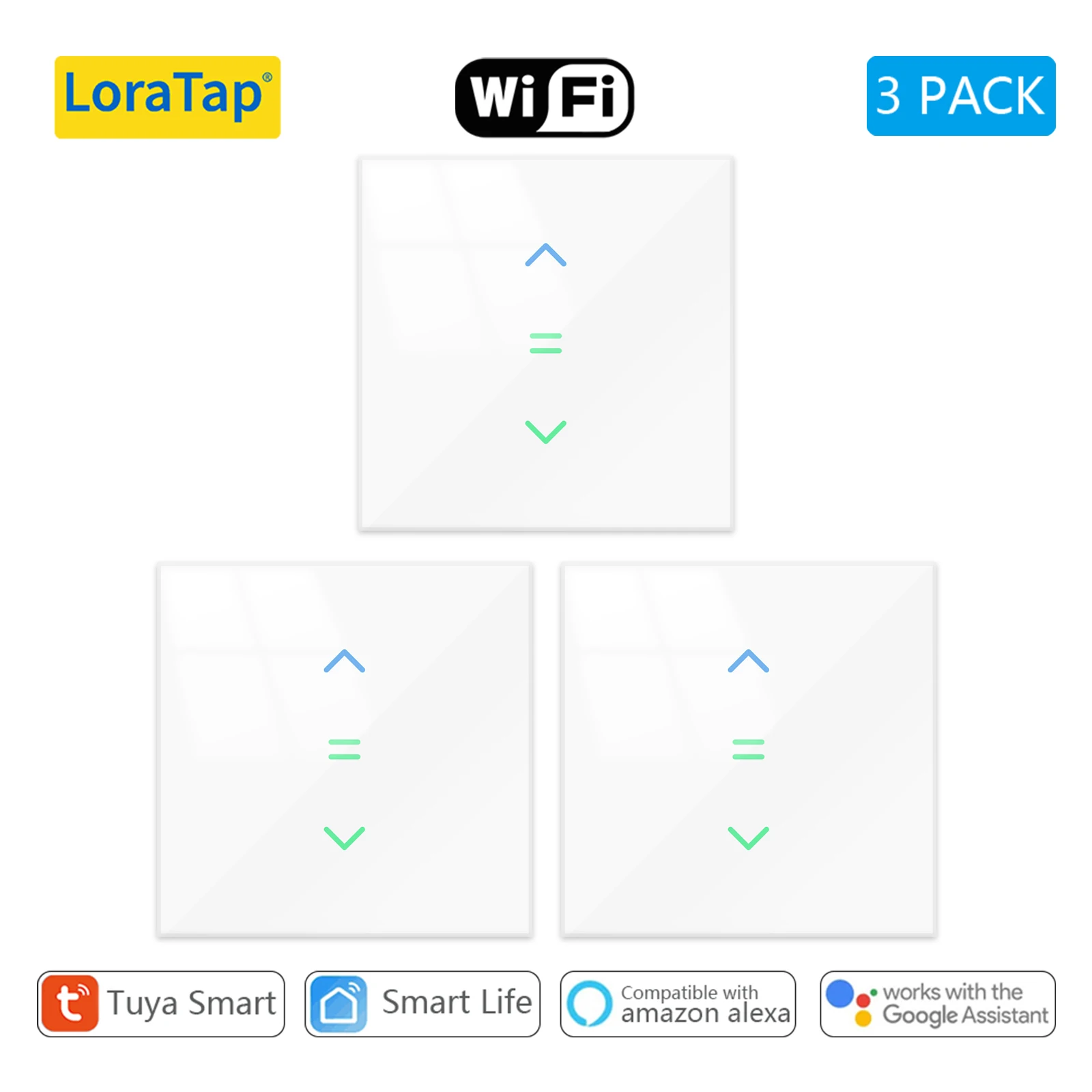LoraTap WiFi Curtains Blinds Roller Shutter Switch Backlight Tuya Smart Life App Remote Control Google Home Alexa Voice - Image 11