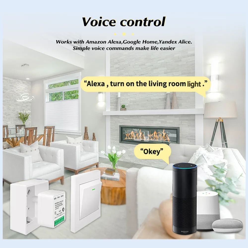 Smart WiFi/Zigbee 3.0 Switch 16A 20A Module Relay Breaker 2-way Control Work with Tuya Smart Life APP Alexa Home Assistant - Image 6