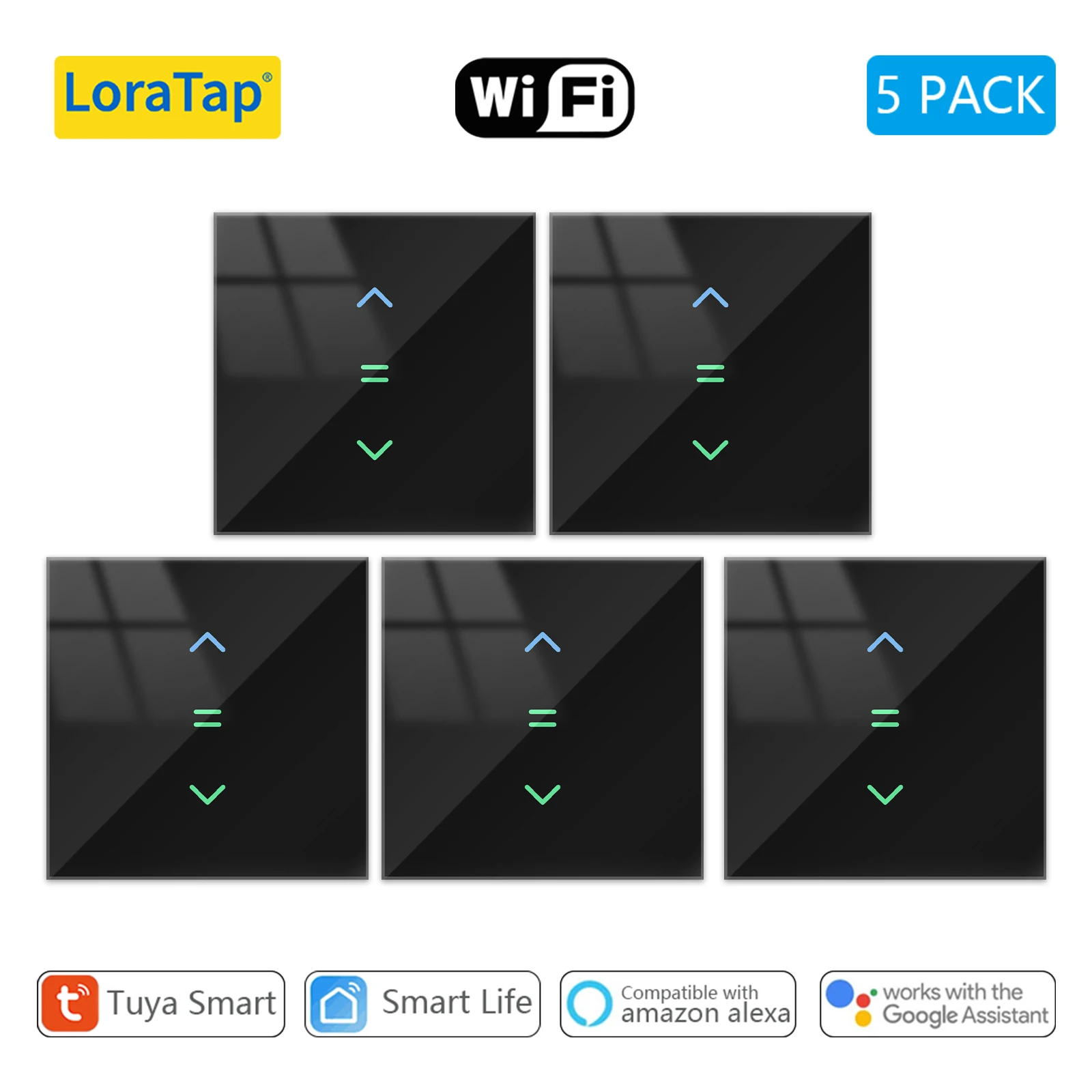 LoraTap WiFi Curtains Blinds Roller Shutter Switch Backlight Tuya Smart Life App Remote Control Google Home Alexa Voice - Image 10