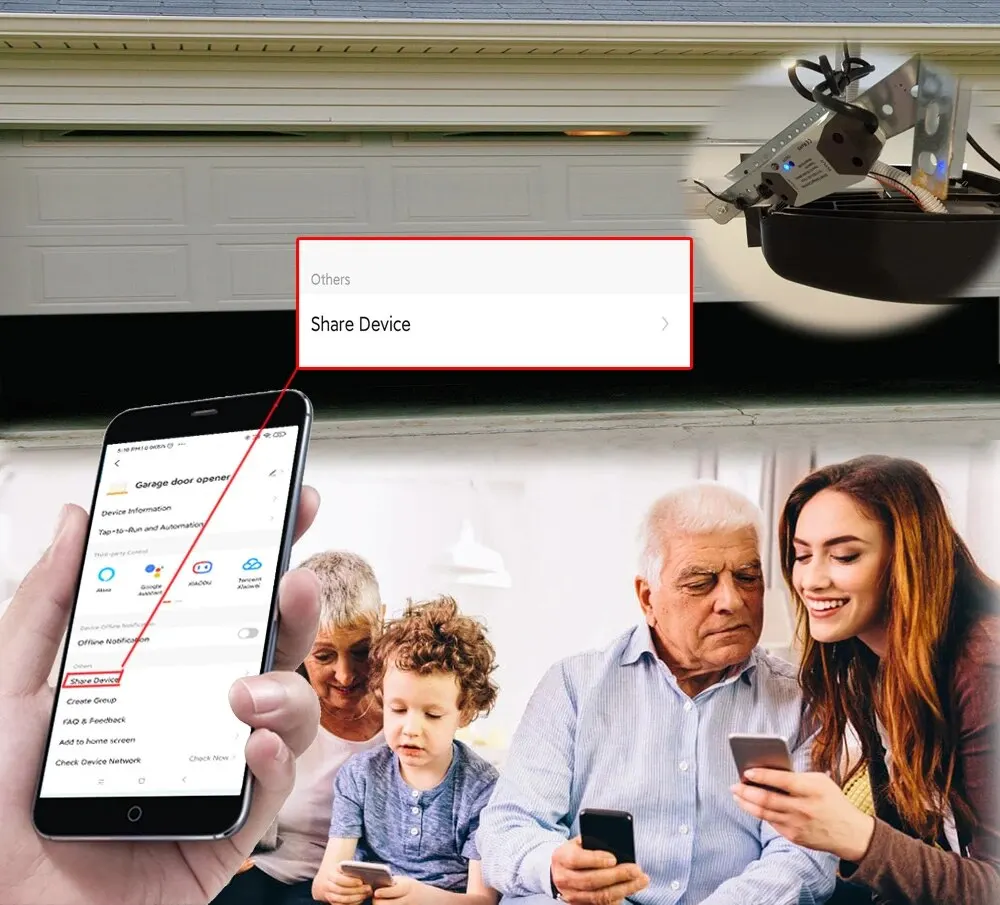 Tuya WiFi Switch Garage Door Controller Smart Door Opener Work with Alexa Google Home Smart Life Tuya APP Control No Hub Require - Image 5
