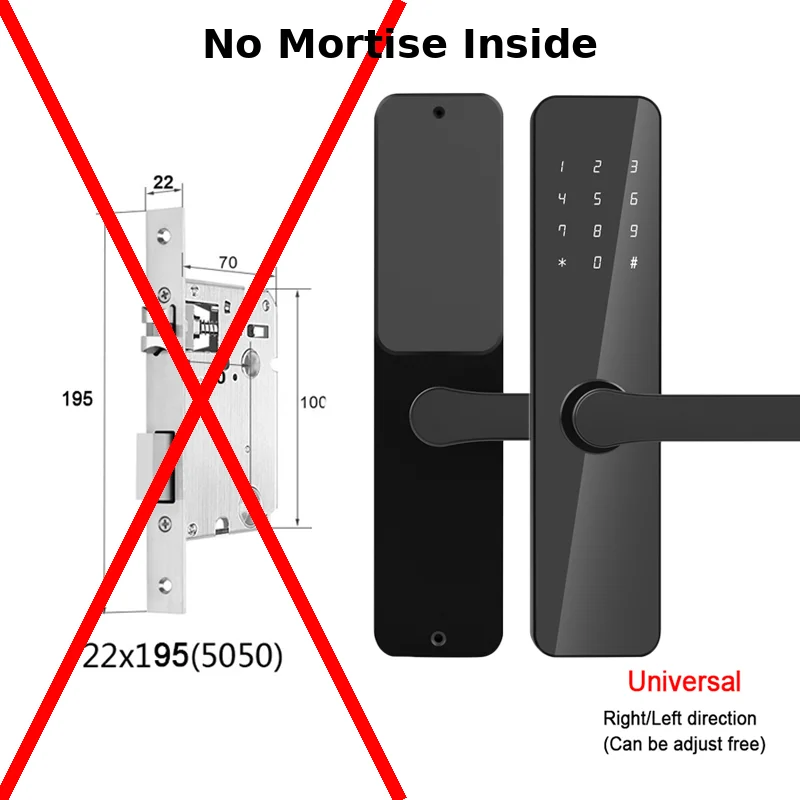 Smart Door Lock with TTlock/TThotel App, App Control, 6+ Month Standby, EU Warehouse, for Apartments, Hotels & Home Use - Image 7