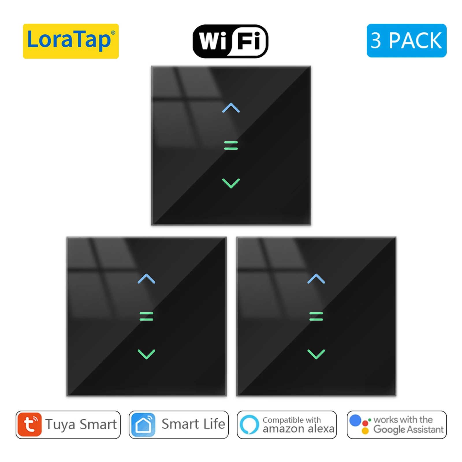 LoraTap WiFi Curtains Blinds Roller Shutter Switch Backlight Tuya Smart Life App Remote Control Google Home Alexa Voice - Image 8