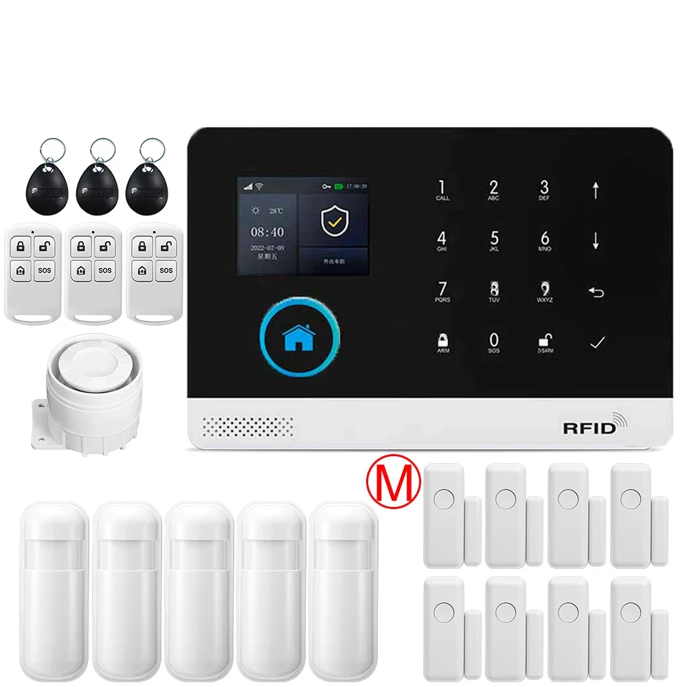 GSM Alarm System for Home Works with TUYA Smart Home App Burglar Security 433MHz 2G WiFi Alarm Wireless Control PG103 - Image 18