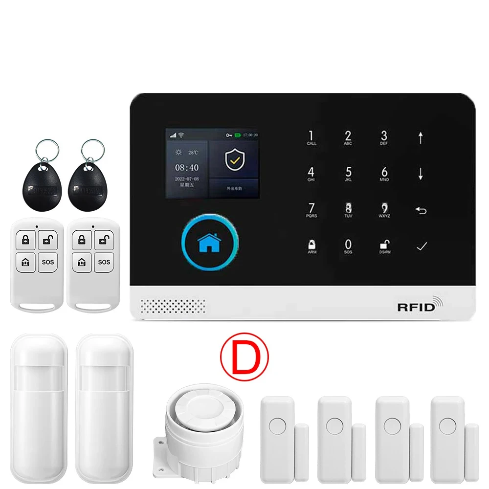 GSM Alarm System for Home Works with TUYA Smart Home App Burglar Security 433MHz 2G WiFi Alarm Wireless Control PG103 - Image 11