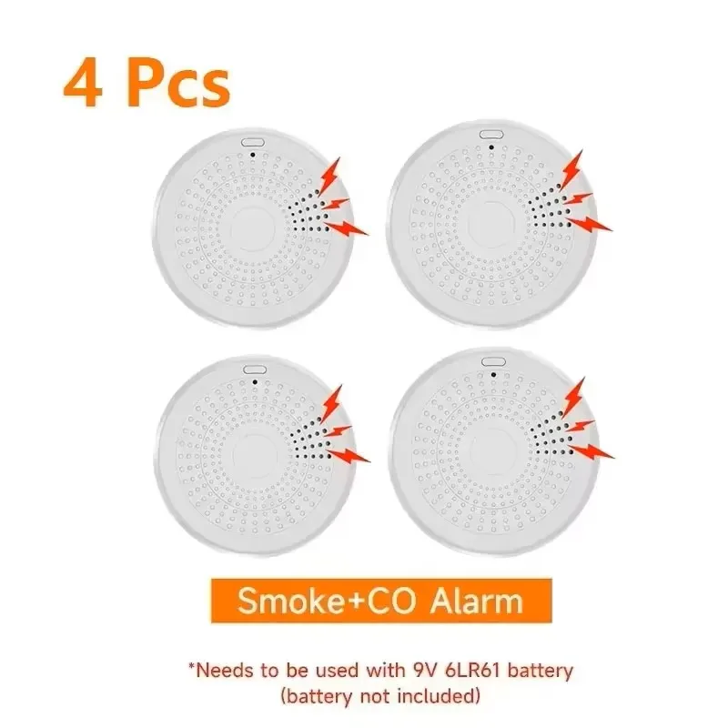Tuya WiFi 2 in 1 CO & Smoke Detector Smart Life APP Control 85DB Sound Light Alarm Home Security - Image 8