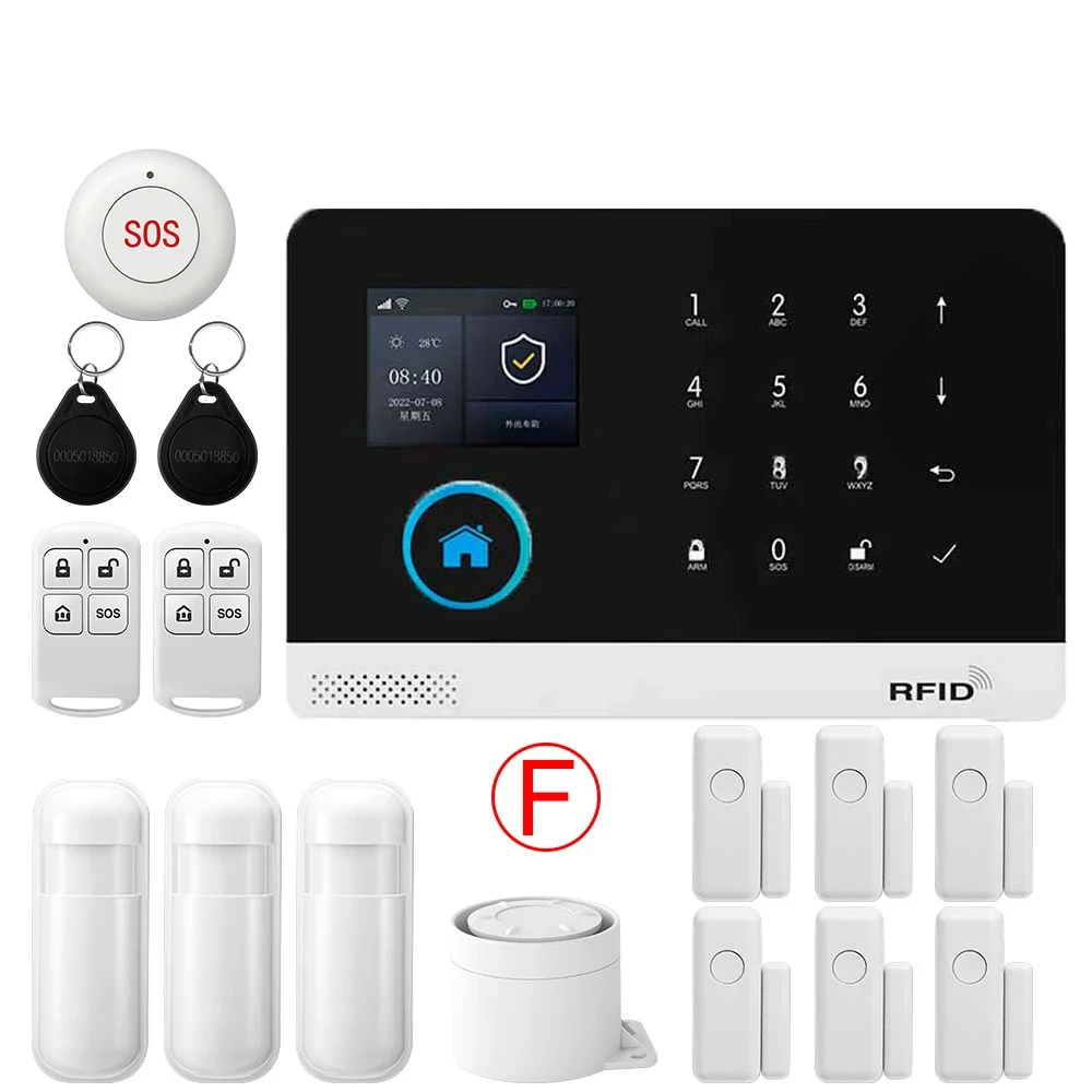 GSM Alarm System for Home Works with TUYA Smart Home App Burglar Security 433MHz 2G WiFi Alarm Wireless Control PG103 - Image 13