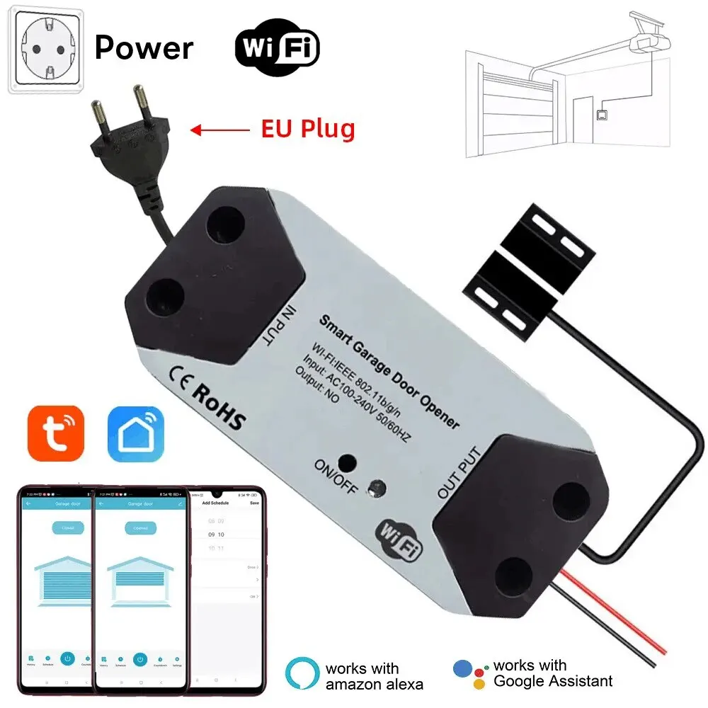 Tuya WiFi Switch Garage Door Controller Smart Door Opener Work with Alexa Google Home Smart Life Tuya APP Control No Hub Require - Image 10