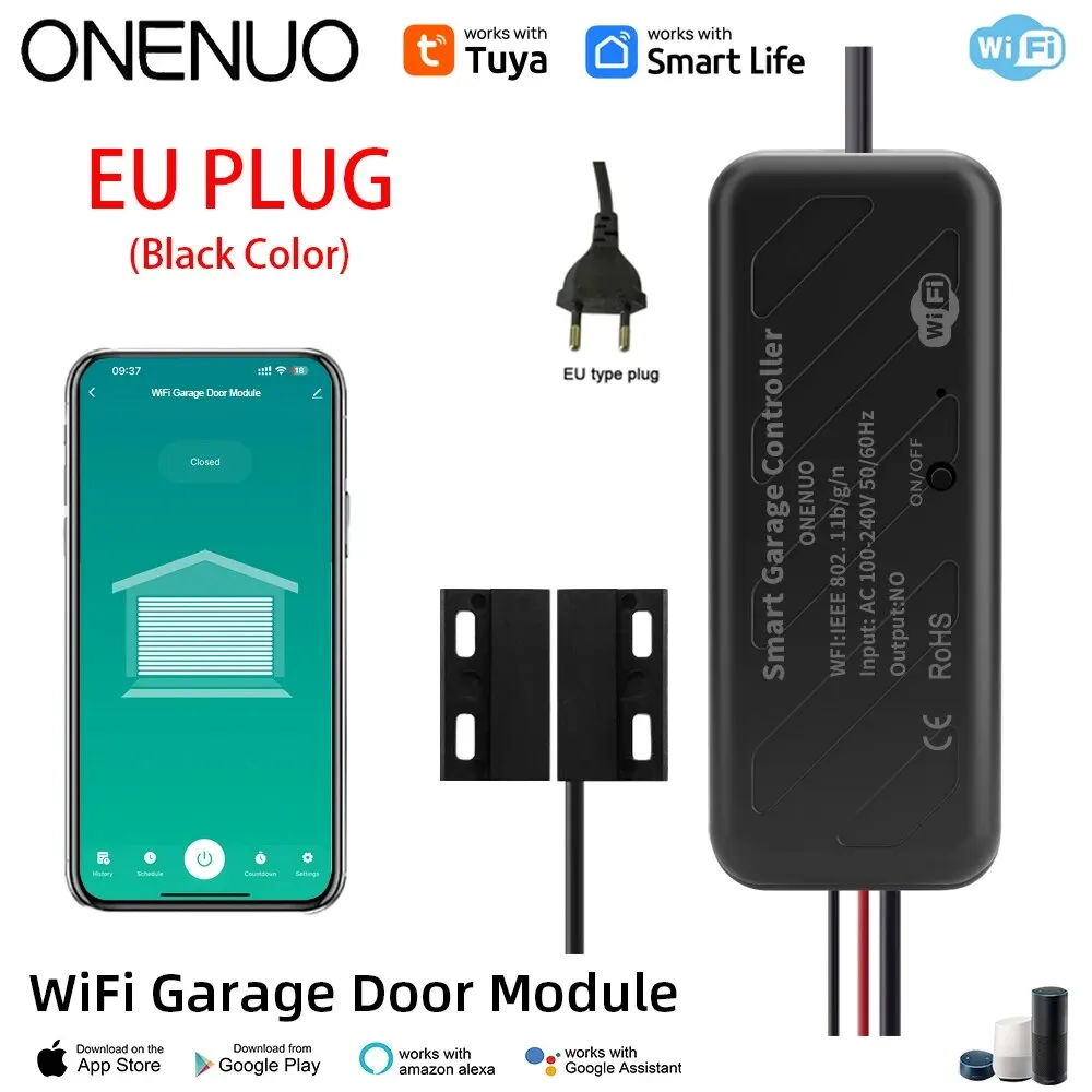 Tuya WiFi Switch Garage Door Controller Smart Door Opener Work with Alexa Google Home Smart Life Tuya APP Control No Hub Require - Image 13