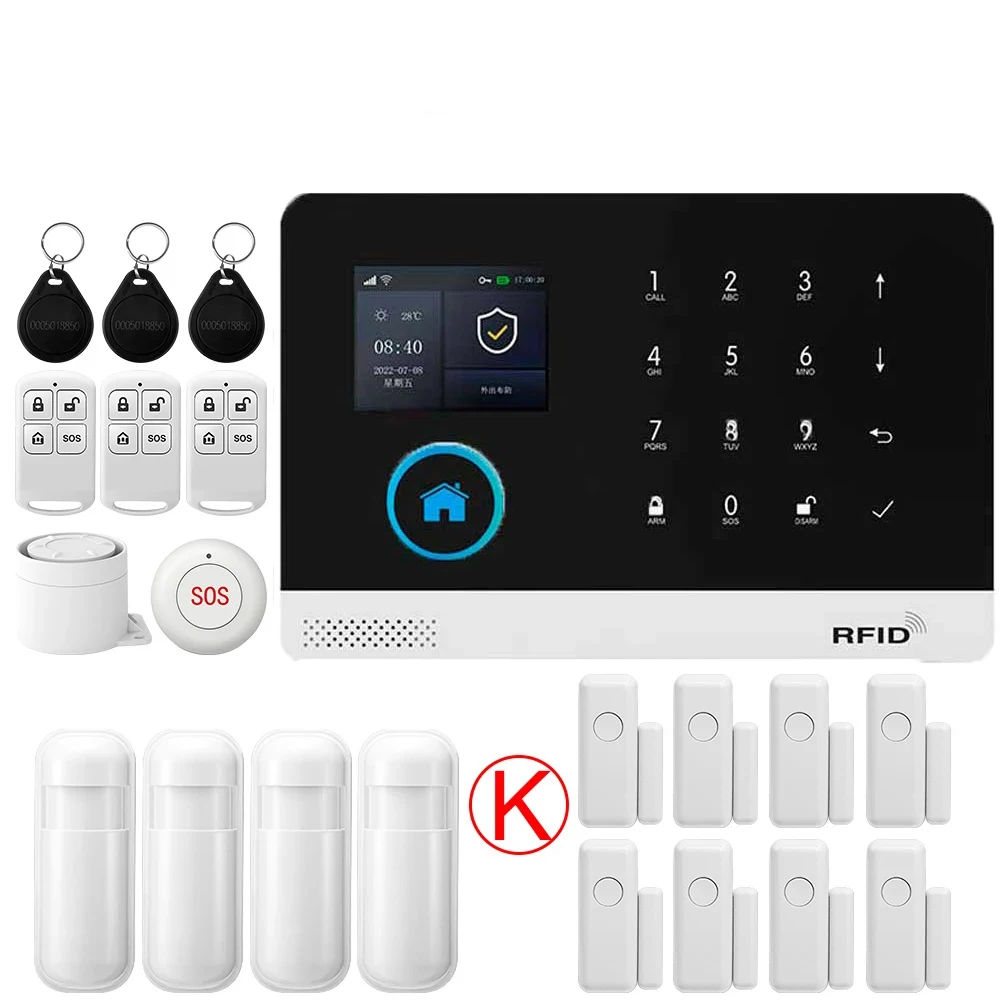 GSM Alarm System for Home Works with TUYA Smart Home App Burglar Security 433MHz 2G WiFi Alarm Wireless Control PG103 - Image 23