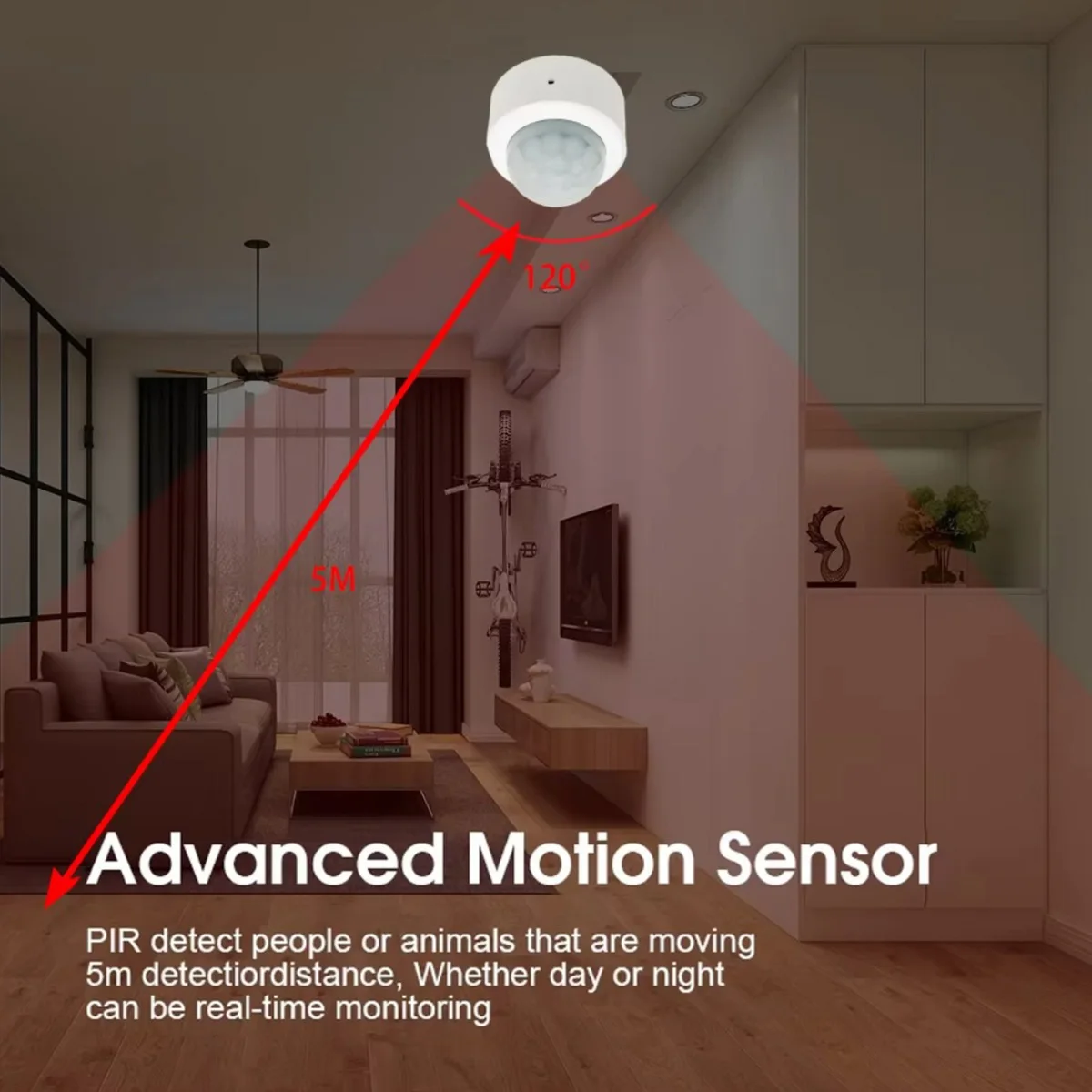 Motion Sensor Zigbee 3.0 Smart Human Body PIR Sensor Infrared Detector Security Alarm Sensor Support Z2M Home Assistant - Image 3