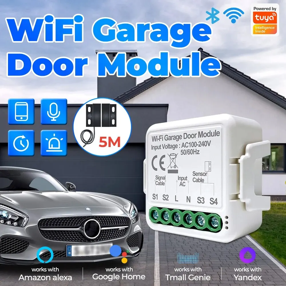 Tuya WiFi Switch Garage Door Controller Smart Door Opener Work with Alexa Google Home Smart Life Tuya APP Control No Hub Require - Image 14