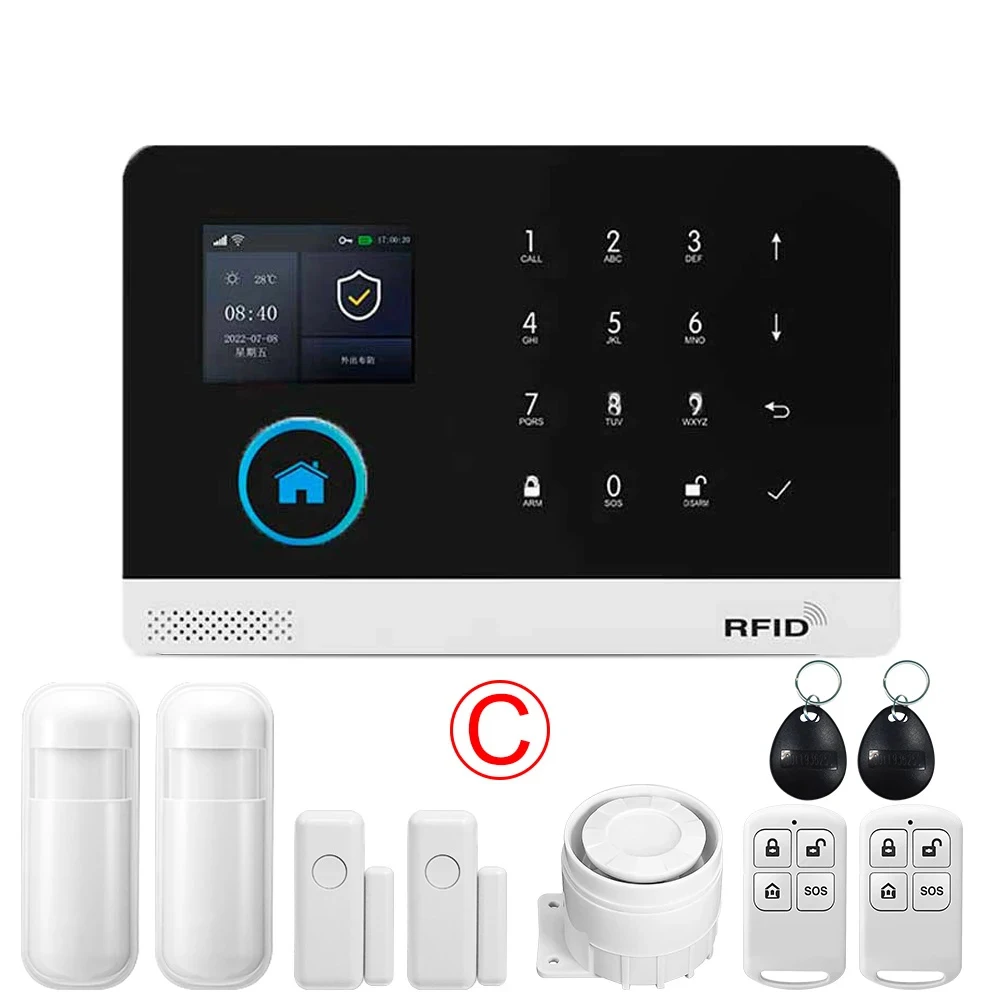 GSM Alarm System for Home Works with TUYA Smart Home App Burglar Security 433MHz 2G WiFi Alarm Wireless Control PG103 - Image 10