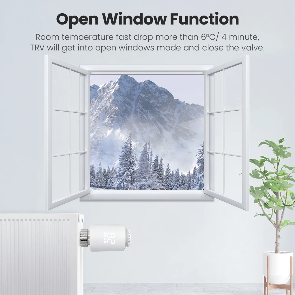 AVATTO ZigBee3.0 Thermostat Radiator Actuator Smart TRV Thermostatic Valve Controller Works With Tuya Alexa Google Home Alice - Image 4