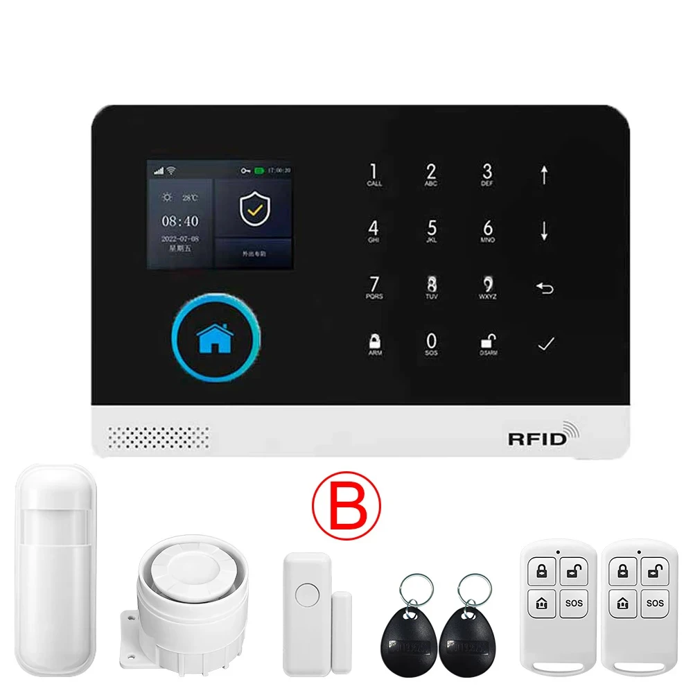 GSM Alarm System for Home Works with TUYA Smart Home App Burglar Security 433MHz 2G WiFi Alarm Wireless Control PG103 - Image 16