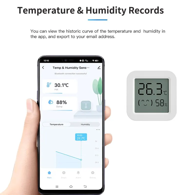 Tuya Temperature Humidity Sensor Mini LCD Display Compatible with BT APP Remote Control Thermometer Hygrometer - Image 4
